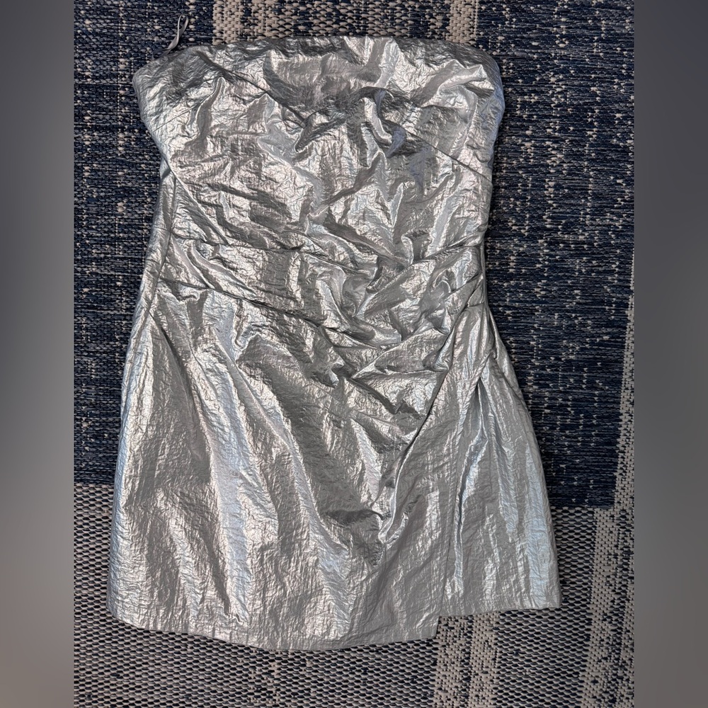 Zara Shiny Silver Romper